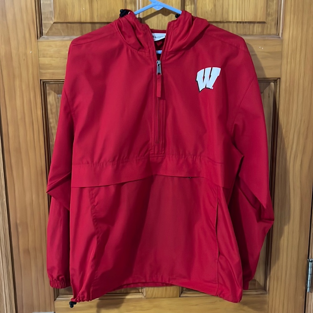 Champion Red Windbreaker. Size Small.